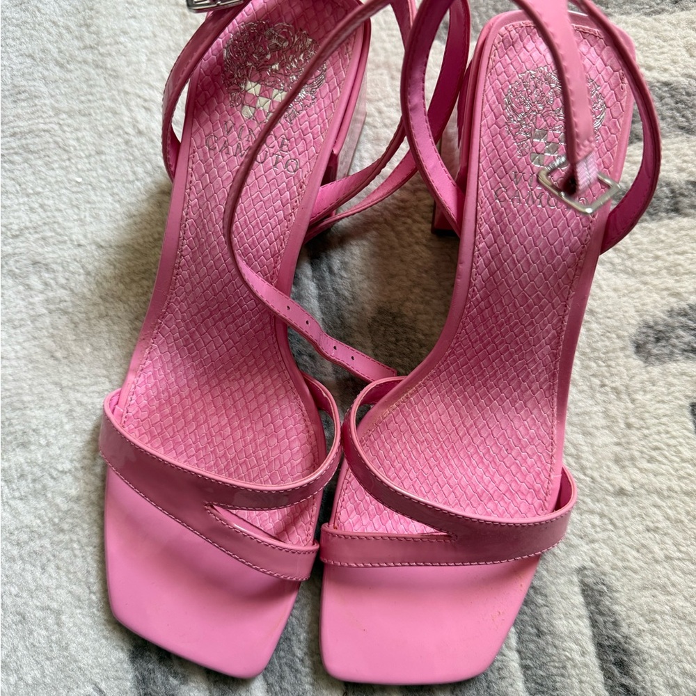 Vince Camuto Vibrant Pink Strappy Heels